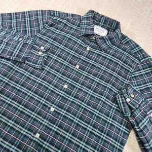 Portuguese Flannel Shirt Men Medium‎ Old Style Wisdom Button Up Plaid Cotton
